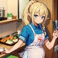 お料理ぽっちゃりエルフさん 5枚目
