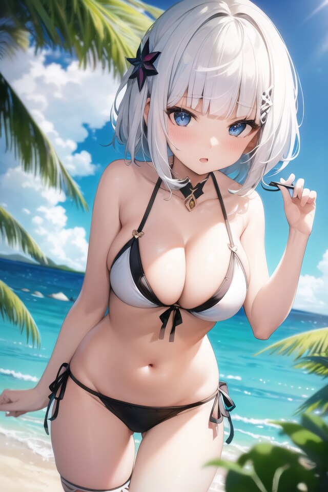 白ちゃん水着