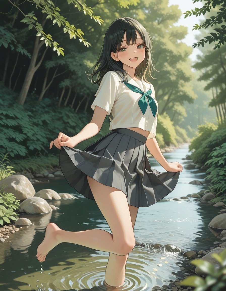 水遊び | の人気AIイラスト・グラビア