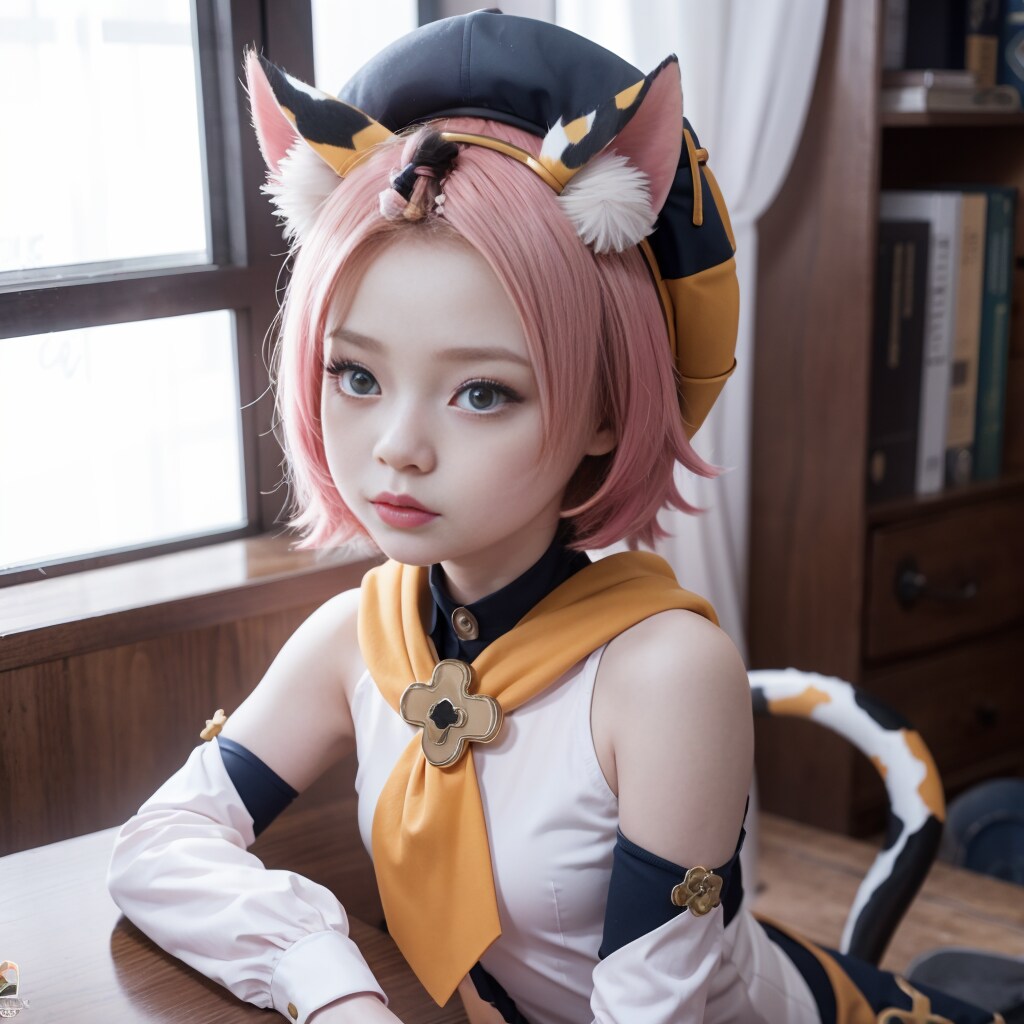 【原神　ディオナ】コスプレ風イラスト