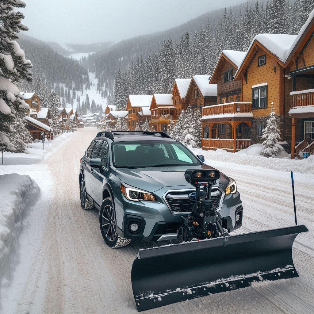 スバルレガシィアウトバック除雪車