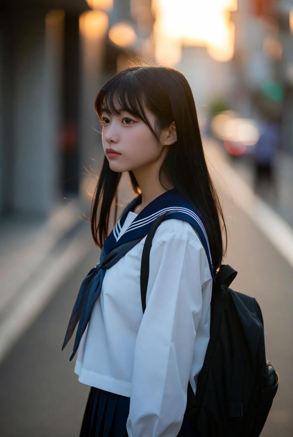 夕暮れ