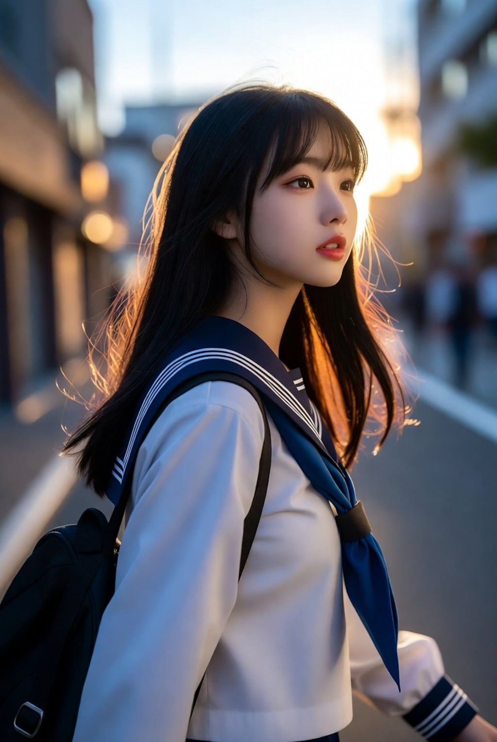 夕暮れ