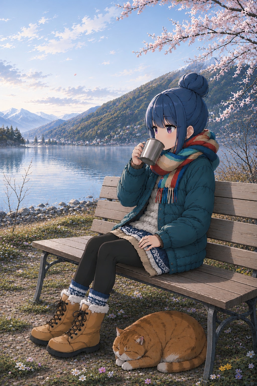 春陽にネコ | の人気AIイラスト・グラビア