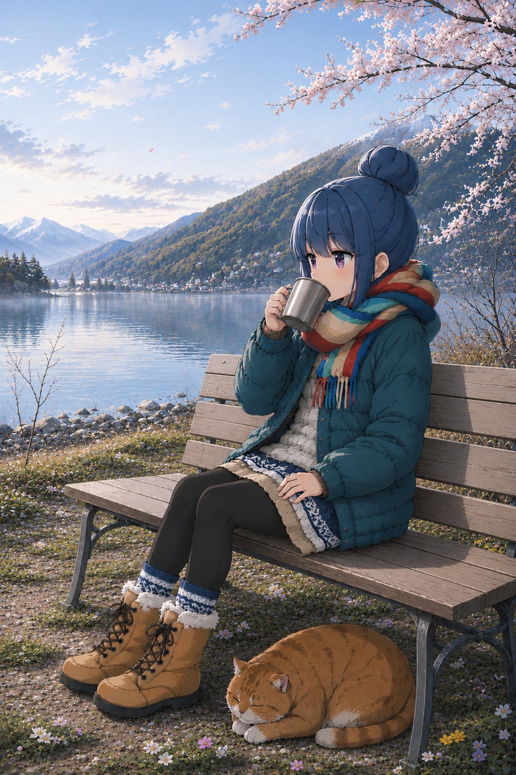 春陽にネコ