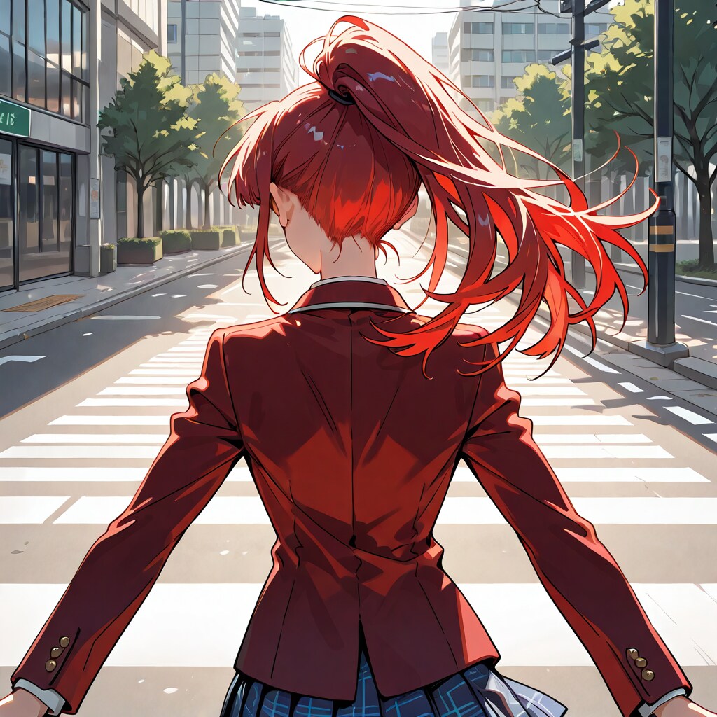 意気揚々な制服女子
