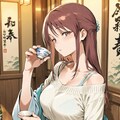 飲み屋で酒を飲む三船さん(ちちぷい版) 3枚目