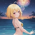 花火始まったよ〜ナツミ編 3枚目