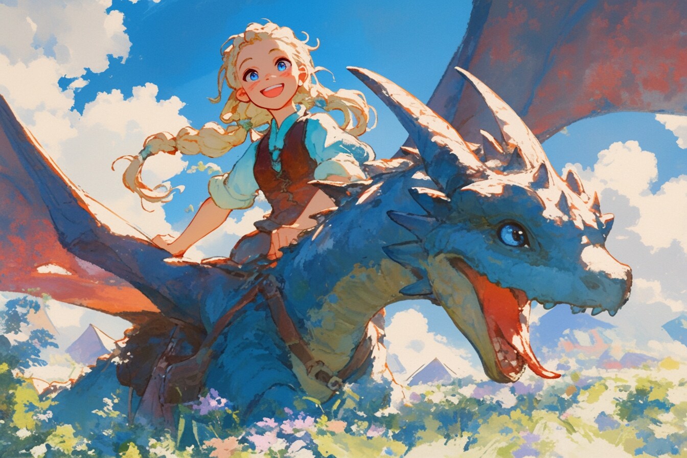 ドラゴンと少女（竜騎士）135 | の人気AIイラスト・グラビア