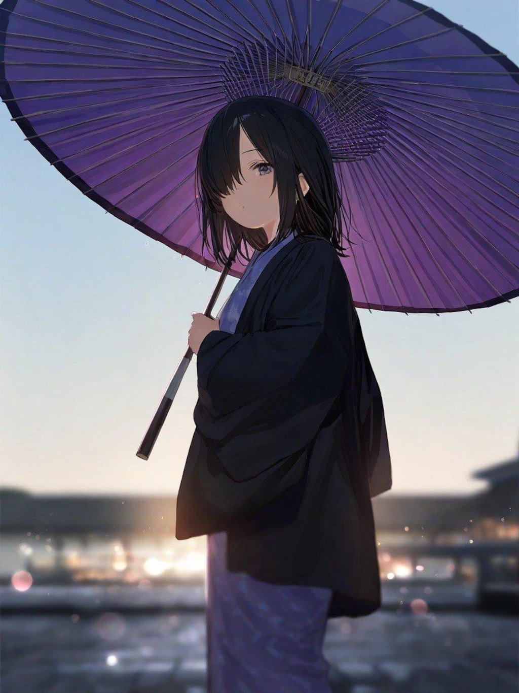 傘と着物