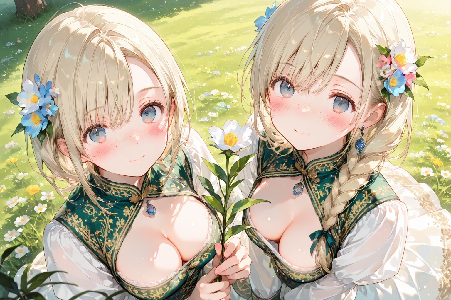お花あげる