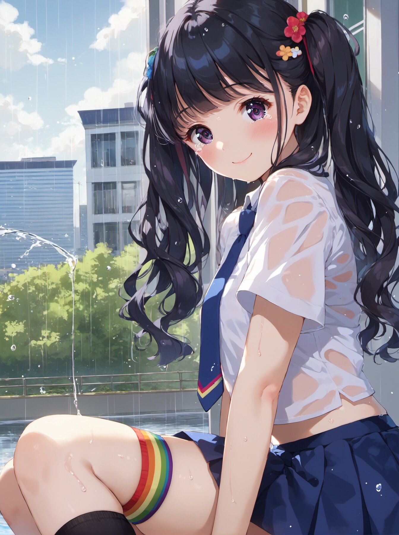 雨に濡れた女の子02(12枚)