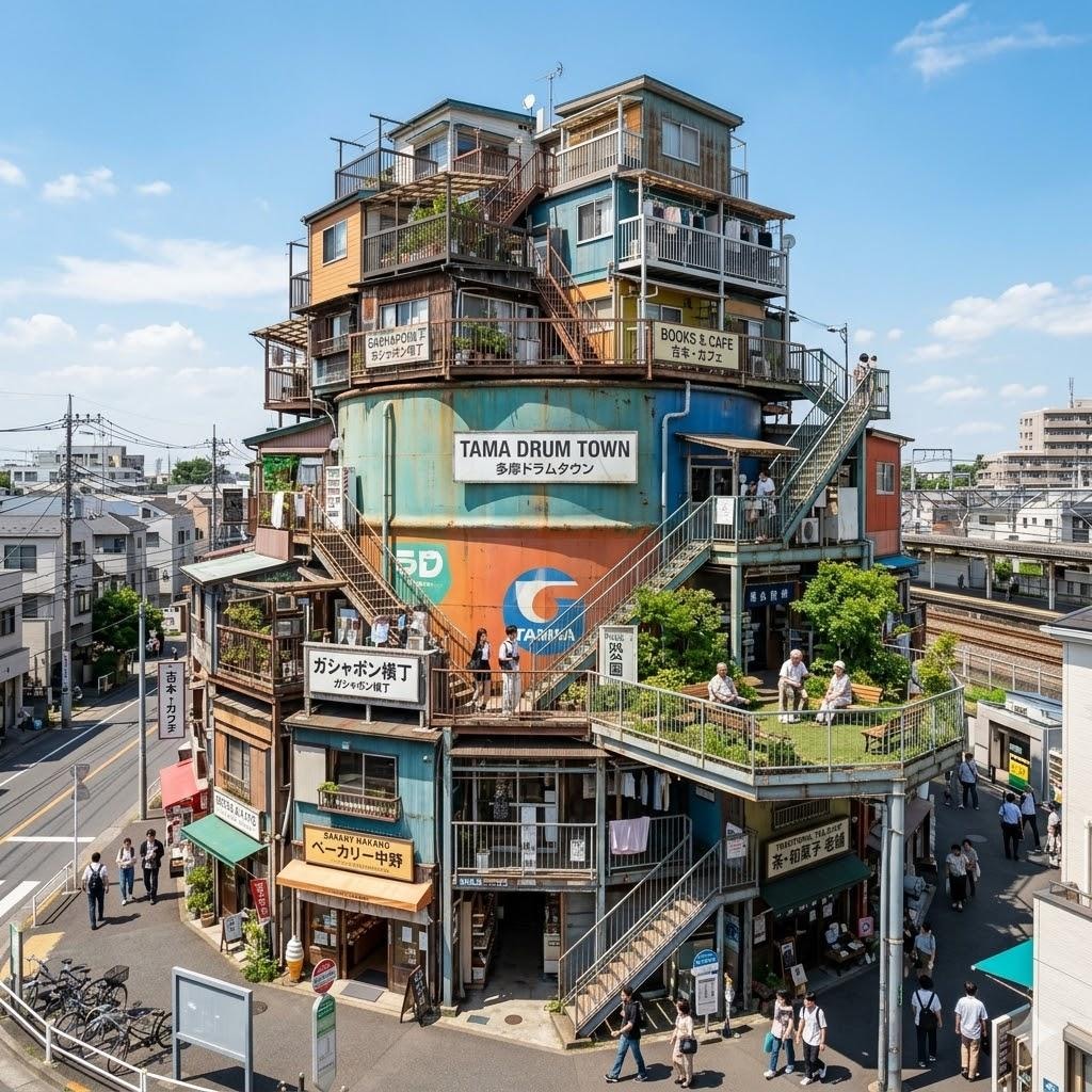 ドラム缶の町