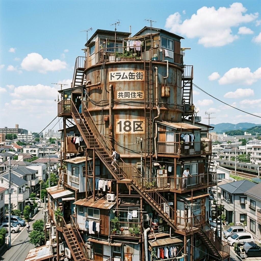 ドラム缶の町