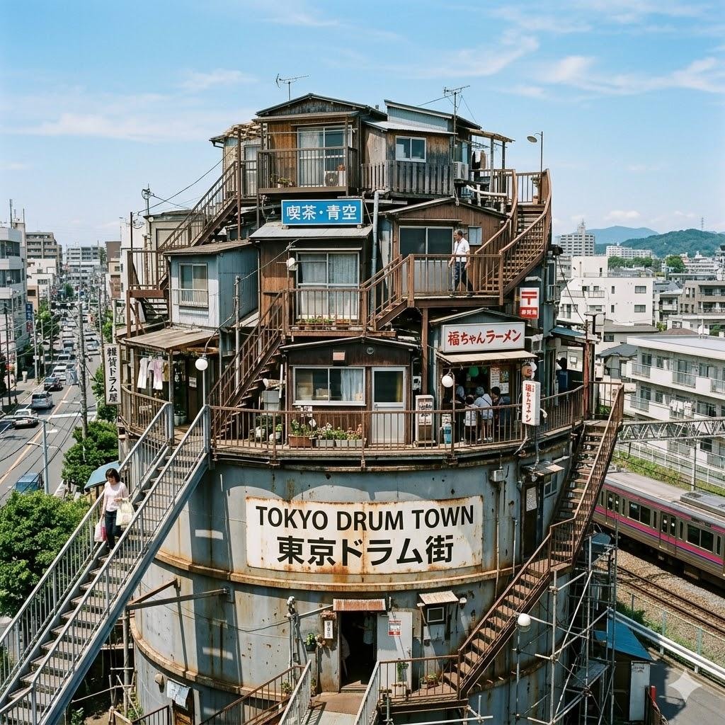ドラム缶の町