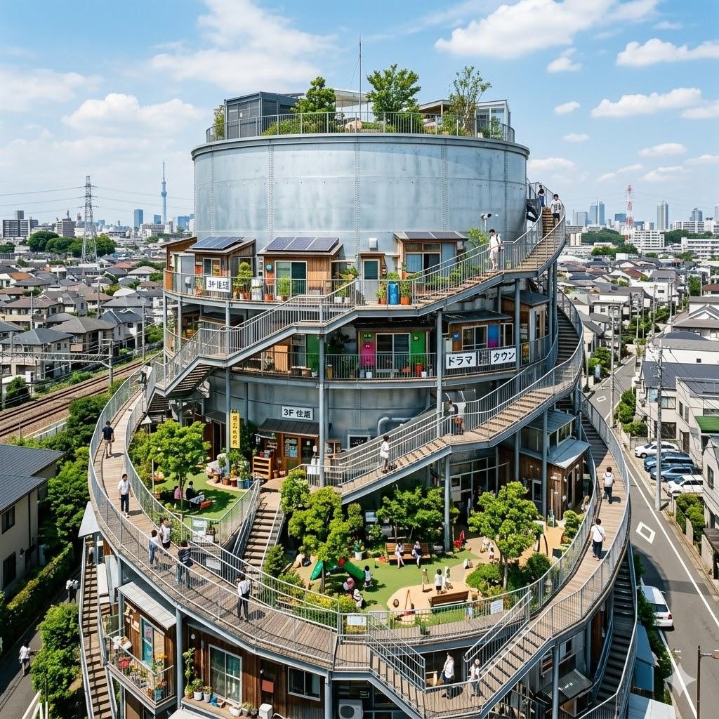 ドラム缶の町
