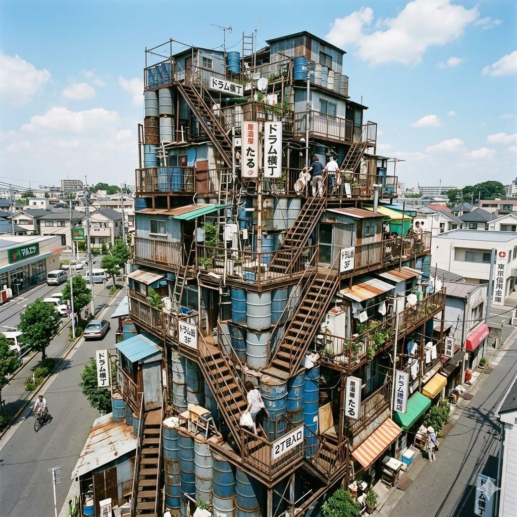 ドラム缶の町