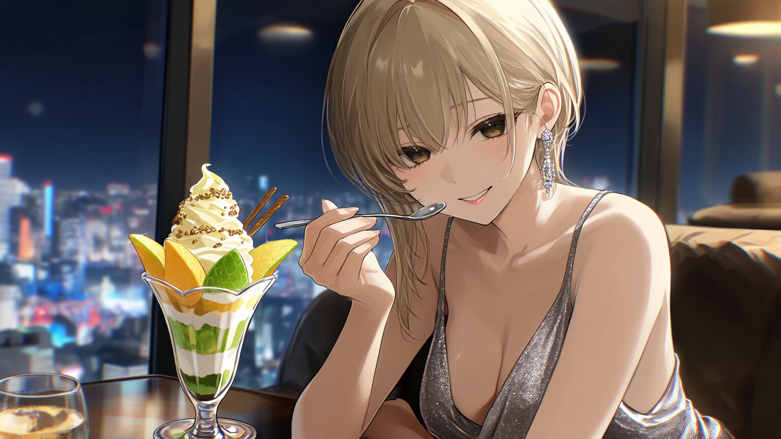 メロンパフェ