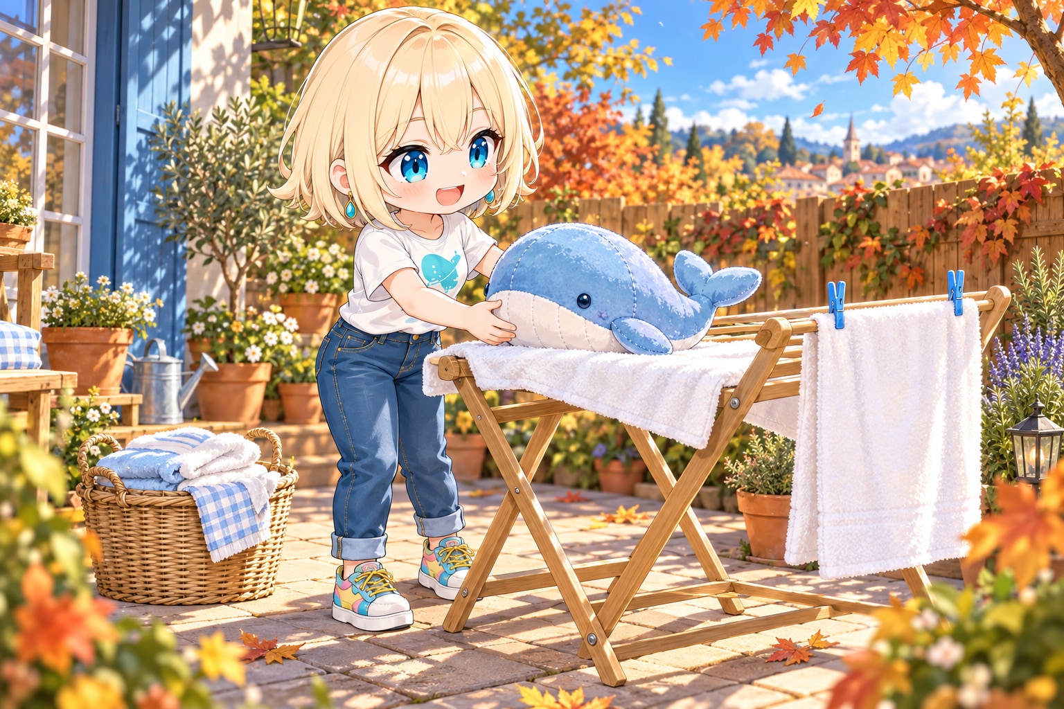 クジラくん、おひさま浴びて。 | の人気AIイラスト・グラビア