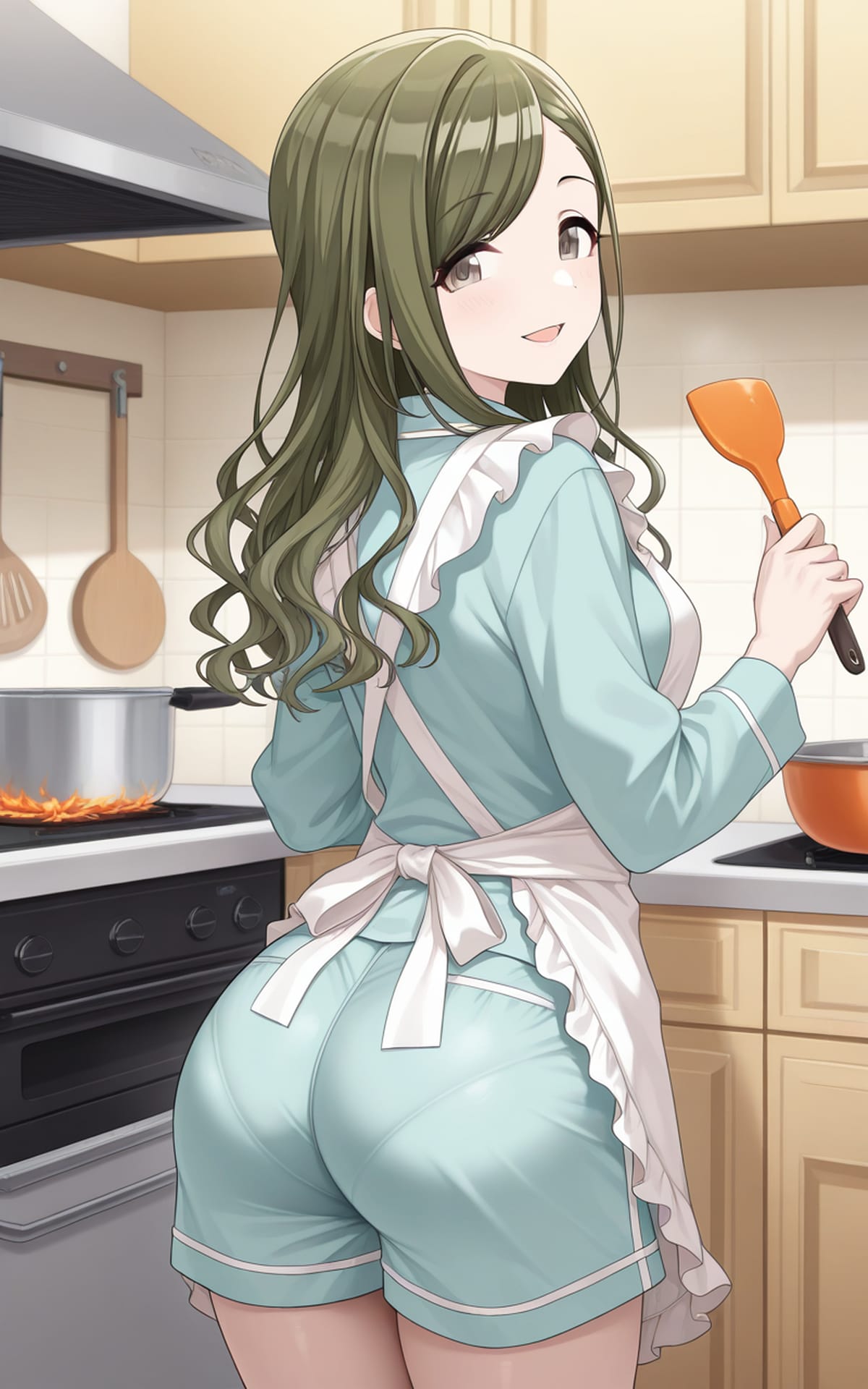 【七草はづき】朝食作り | の人気AIイラスト・グラビア