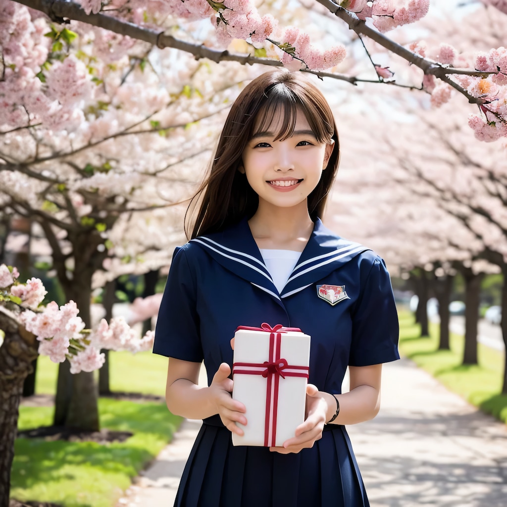 黒髪ロングでセーラー服の美女２４