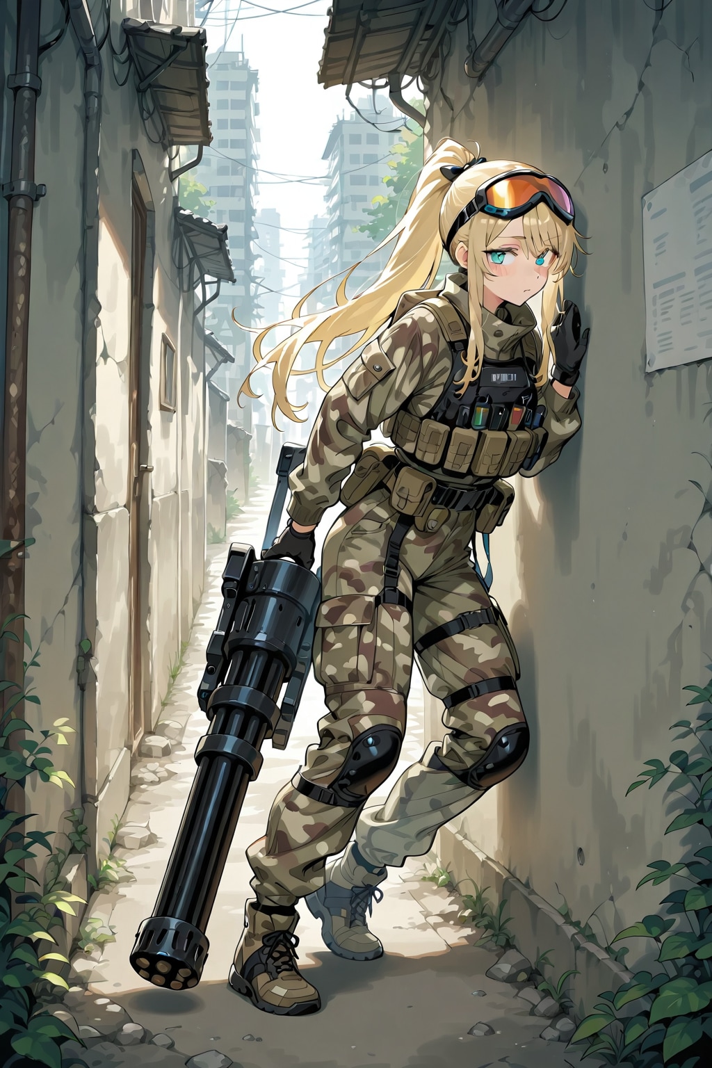 女兵士(ガトリングガン)