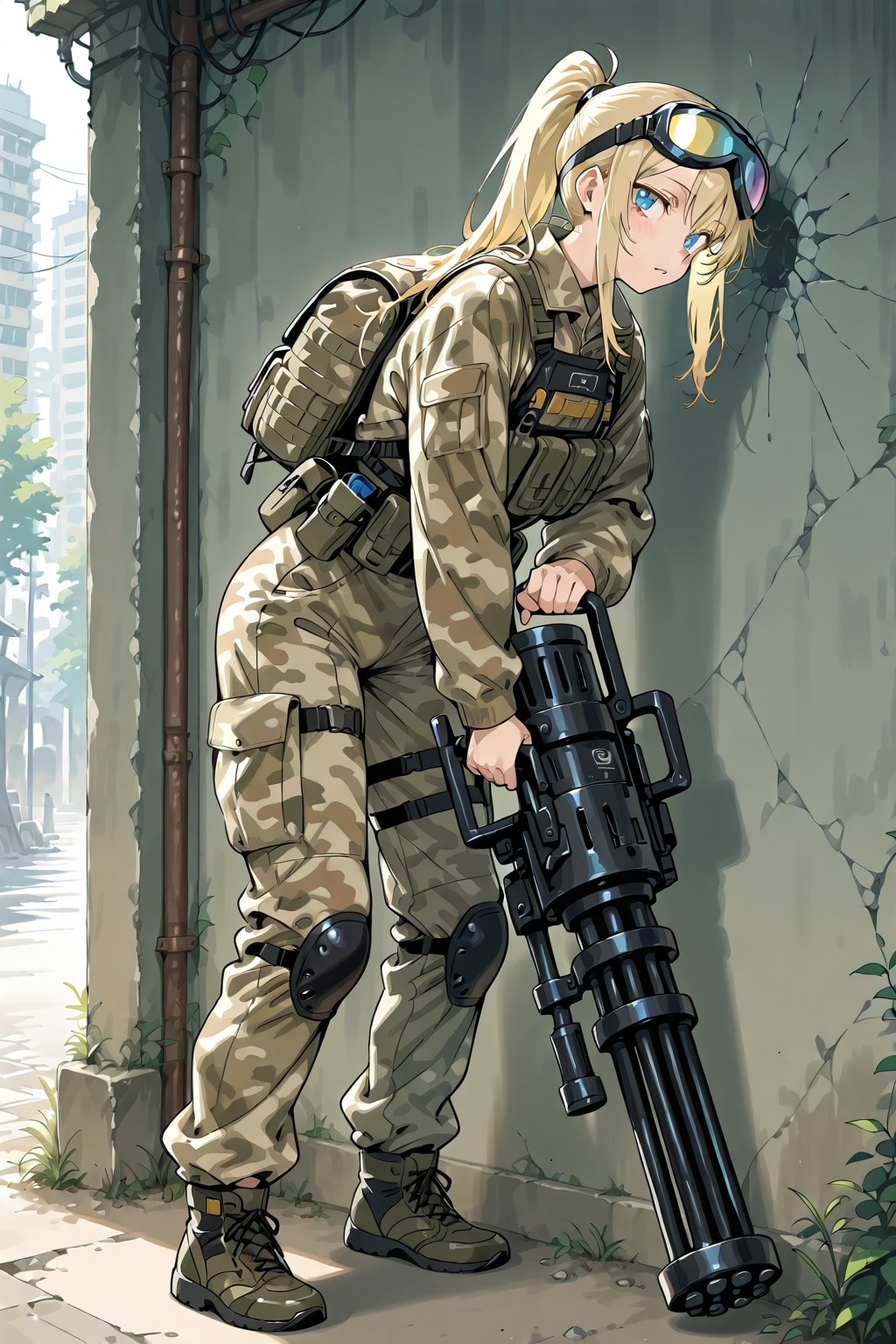 女兵士(ガトリングガン)