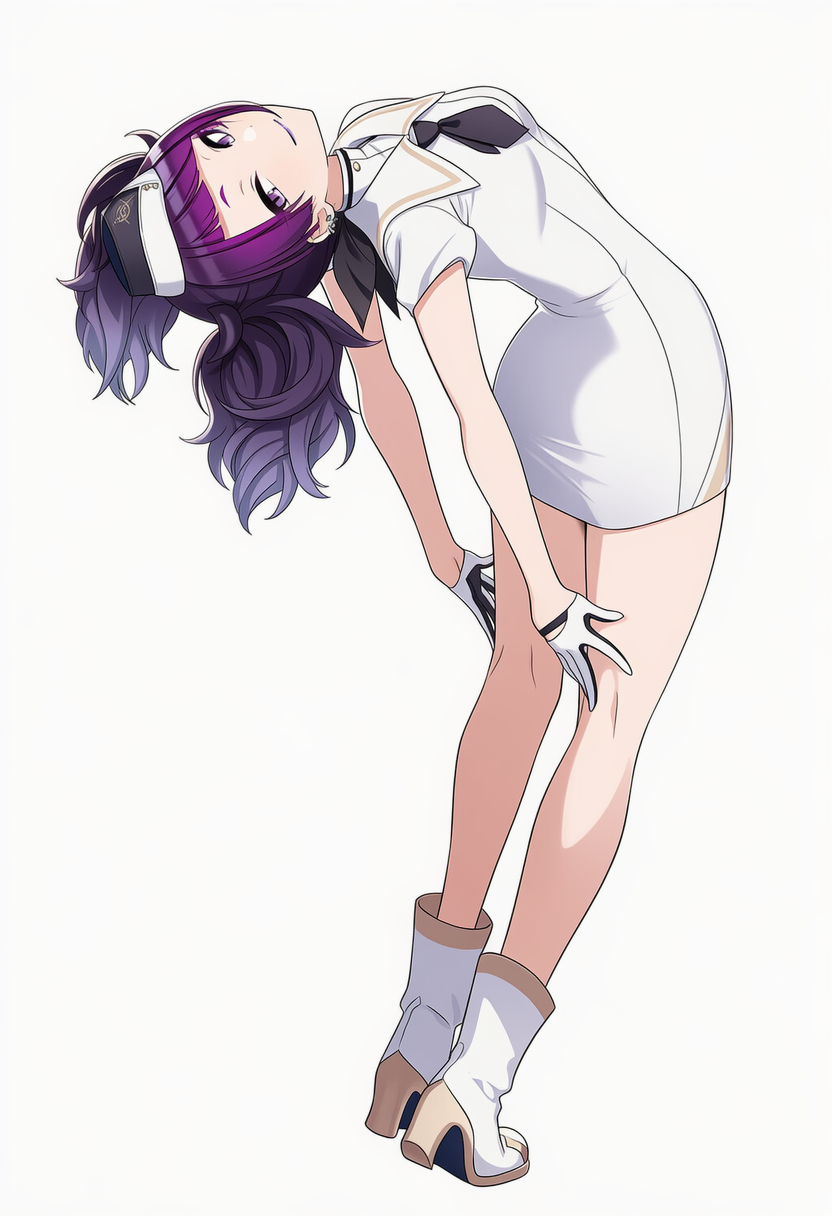 ブルアカオペレーター服　後ろ反り46 | の人気AIイラスト・グラビア