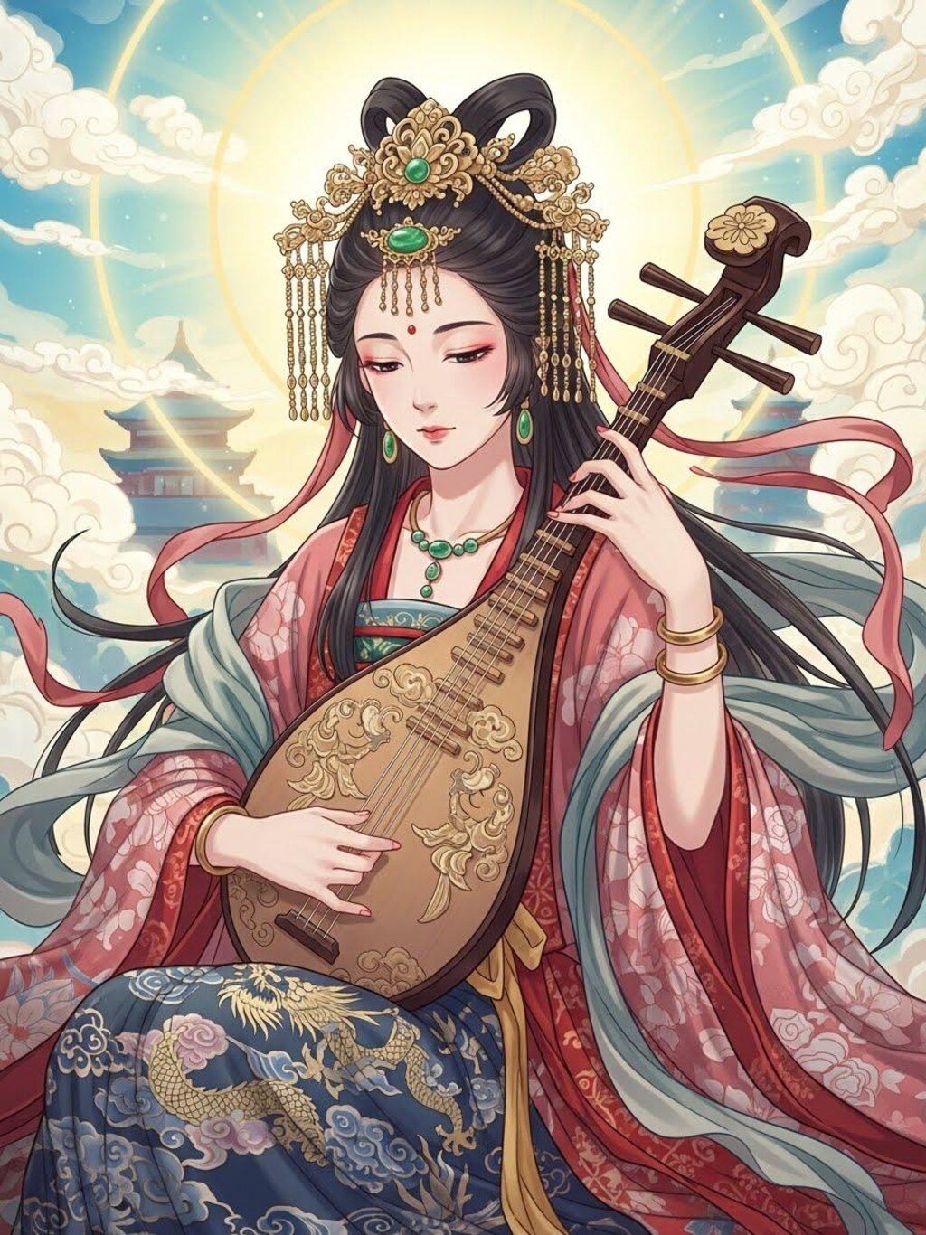 今日の弁才天様（２枚）　ImageFX