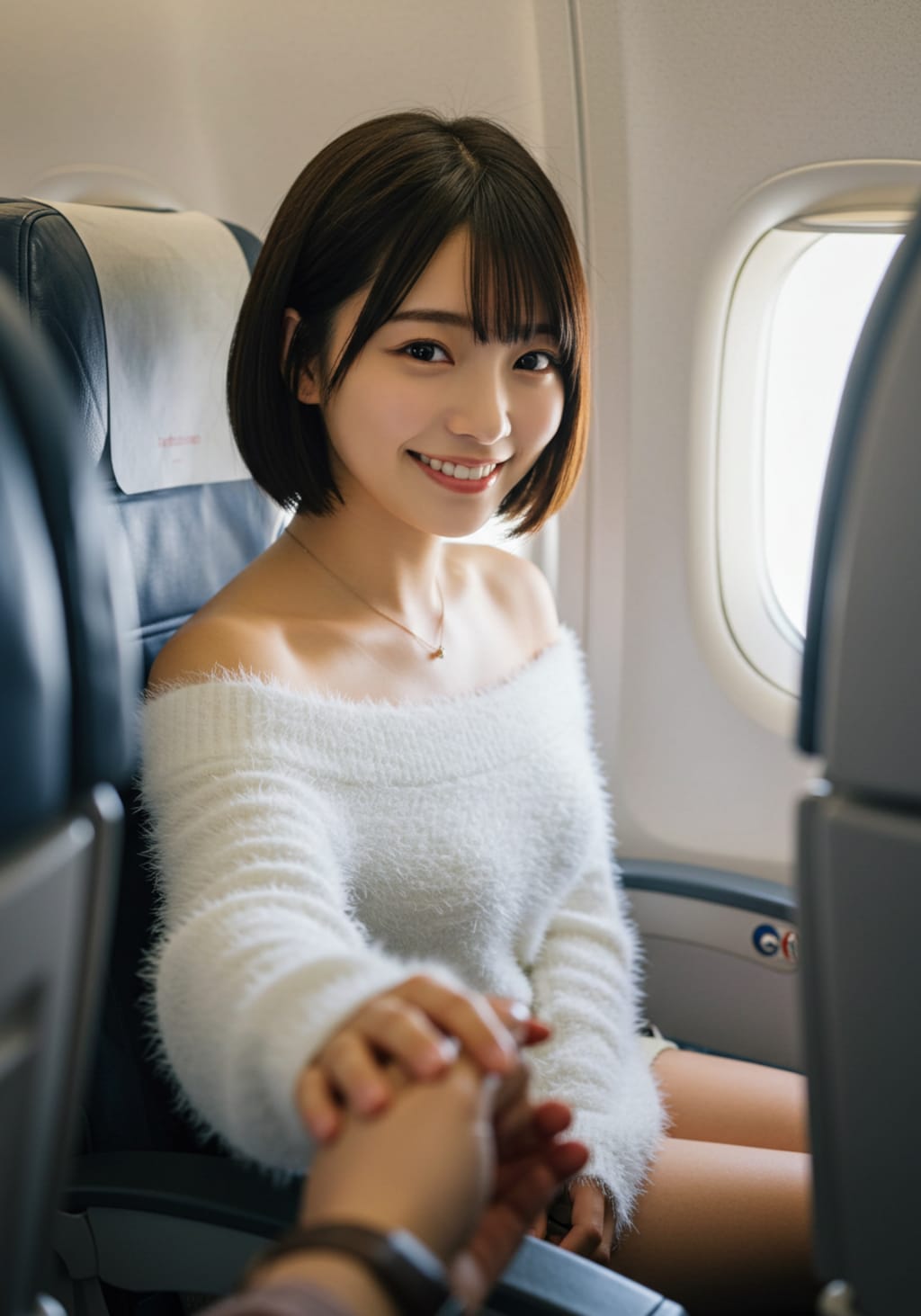 今日の隣席の女性