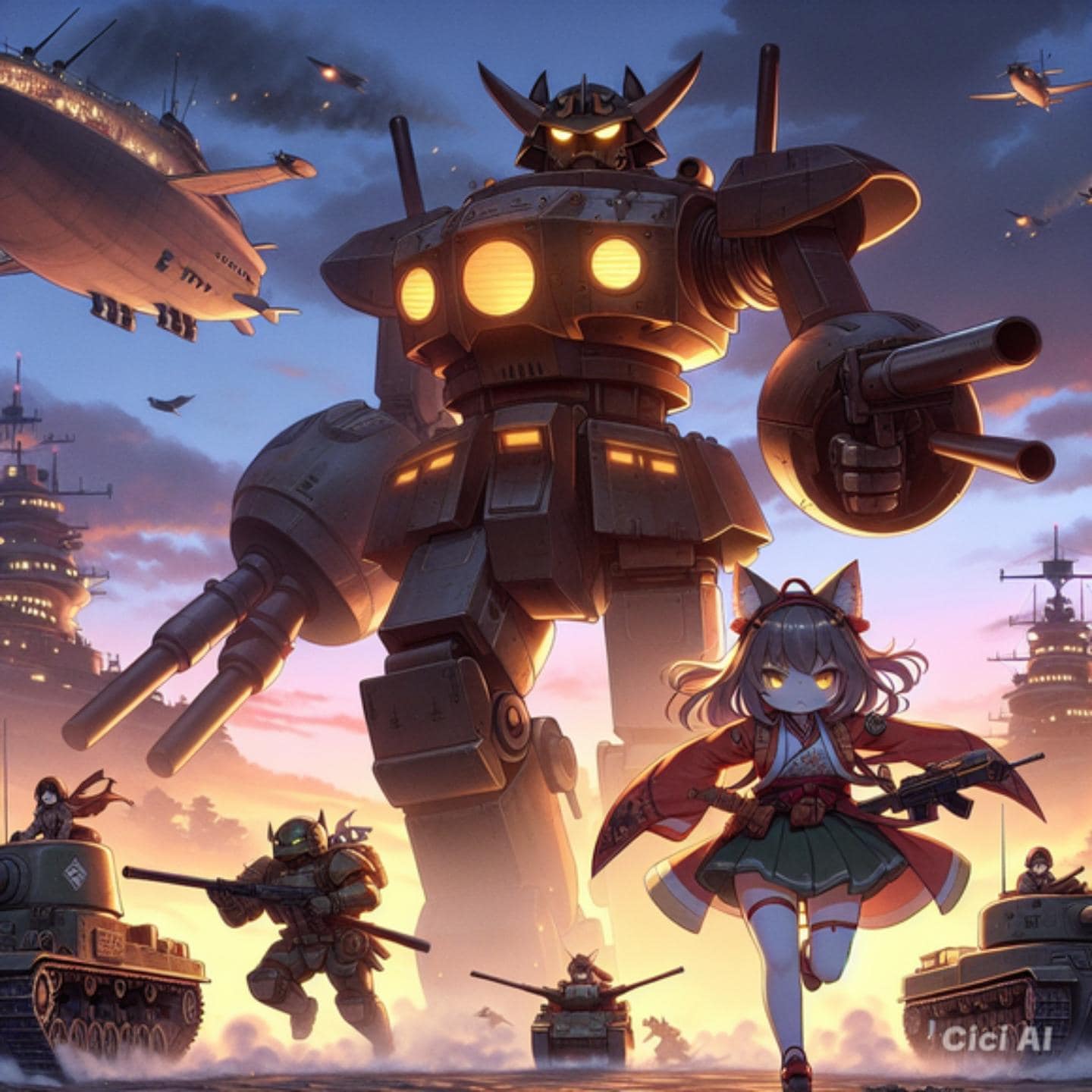 突撃する！ | の人気AIイラスト・グラビア