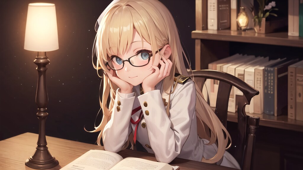 夜もお勉強