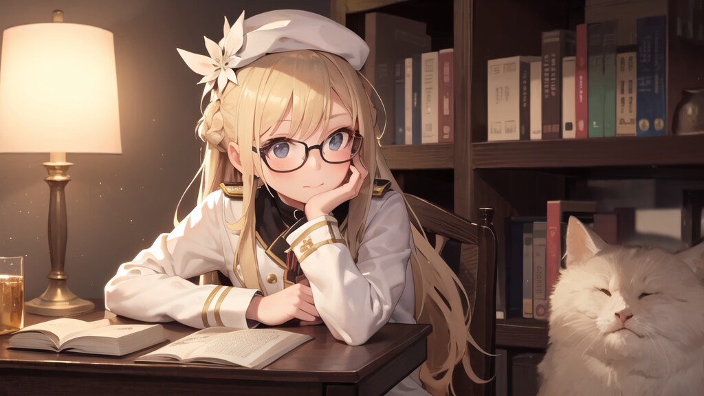 夜もお勉強