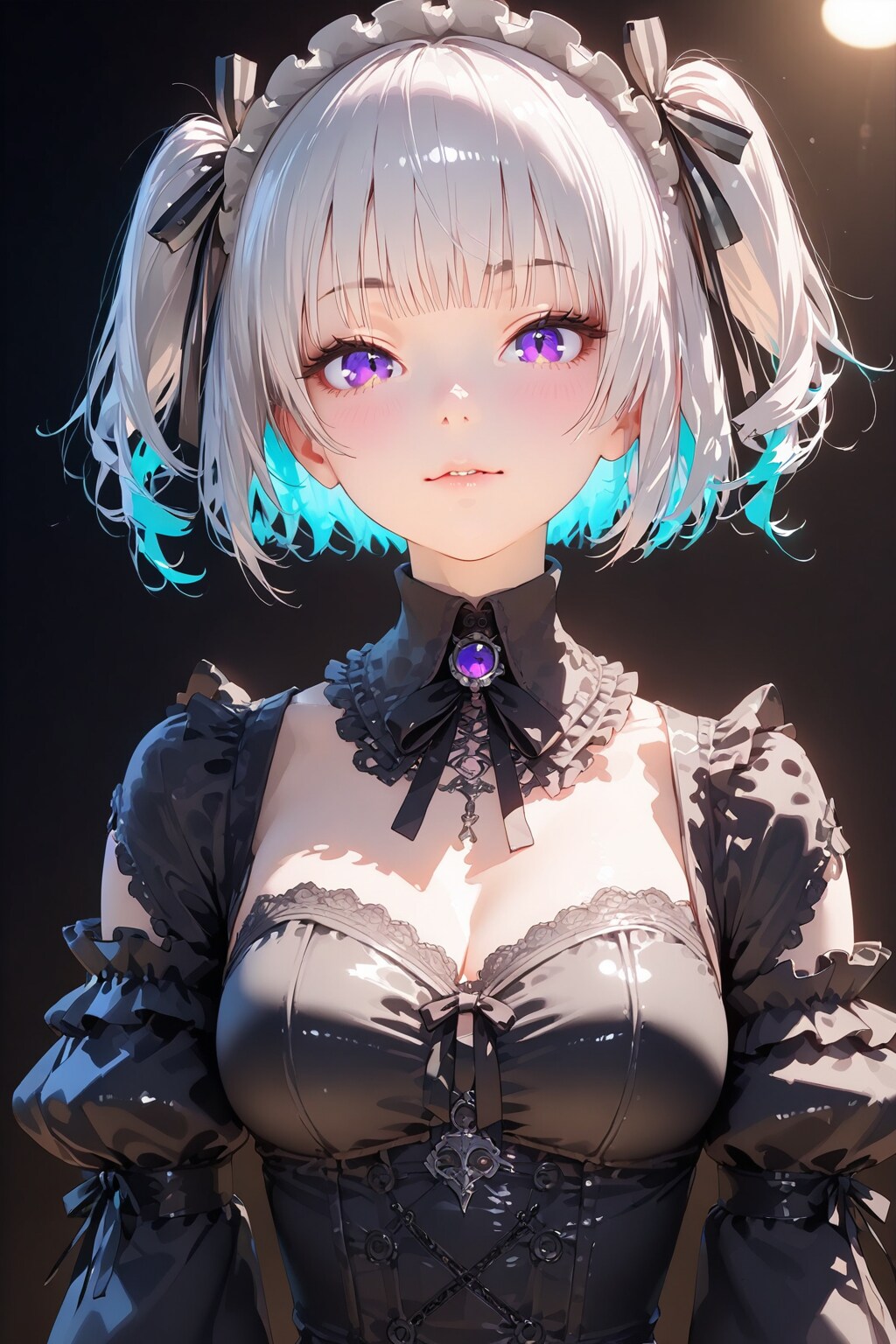 (1062)銀髪ちゃんゴスロリ