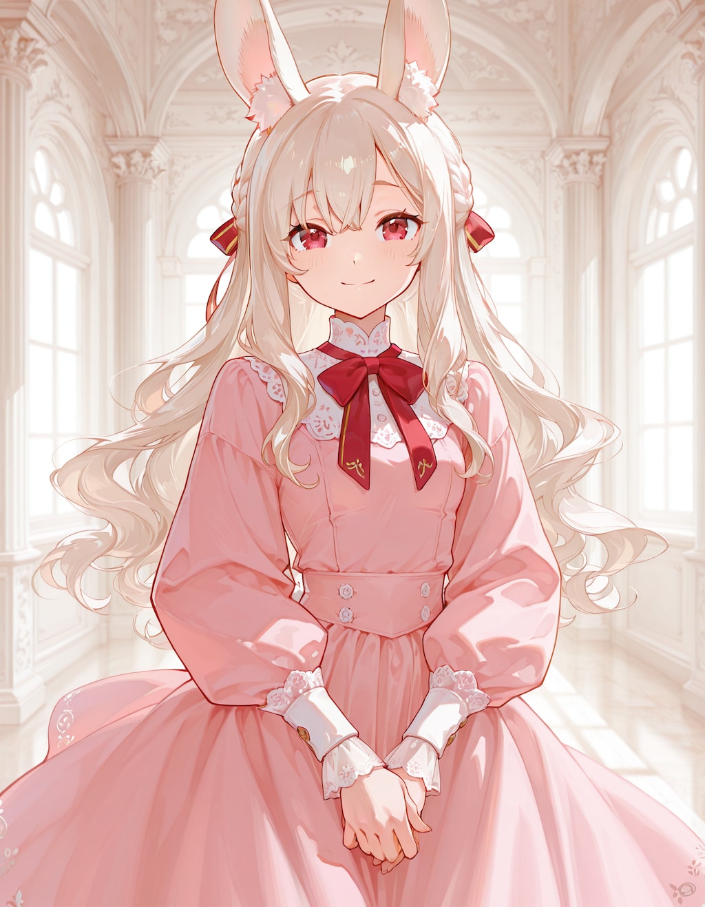 薄紅色のエリアーヌさん