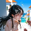 眼鏡っ子_勢いのある射精 10枚目