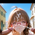 眼鏡っ子_勢いのある射精 3枚目
