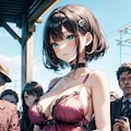 下着姿でお出かけ0929 5枚目