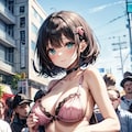 下着姿でお出かけ0929 4枚目