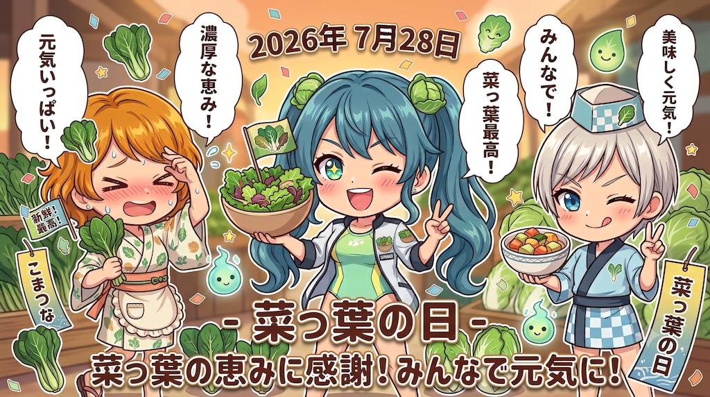 今日は何の日？（20260728固定イベ＋チビお姉複）の生成（ＡI推論不使用）