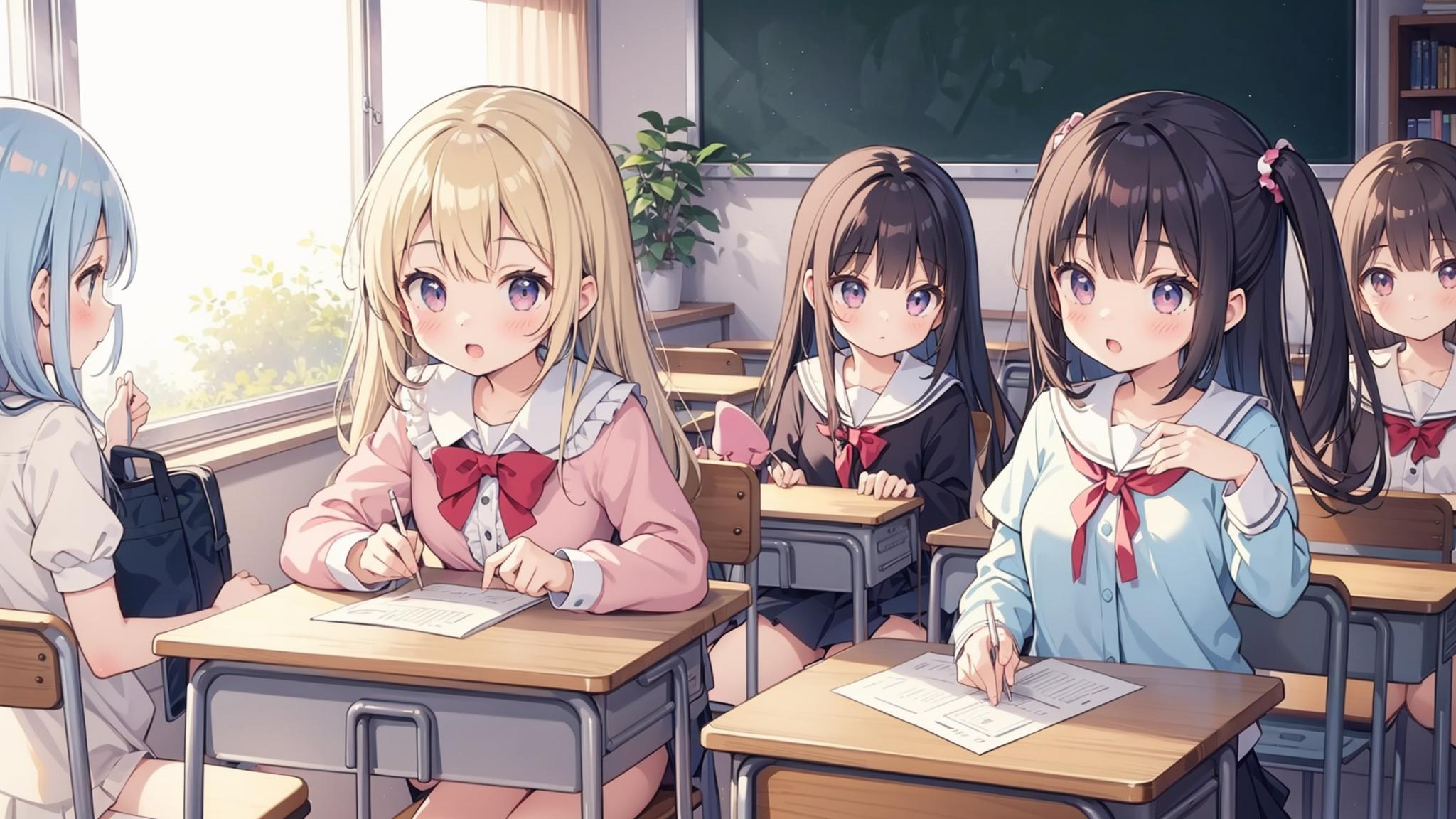 教室 | の人気AIイラスト・グラビア