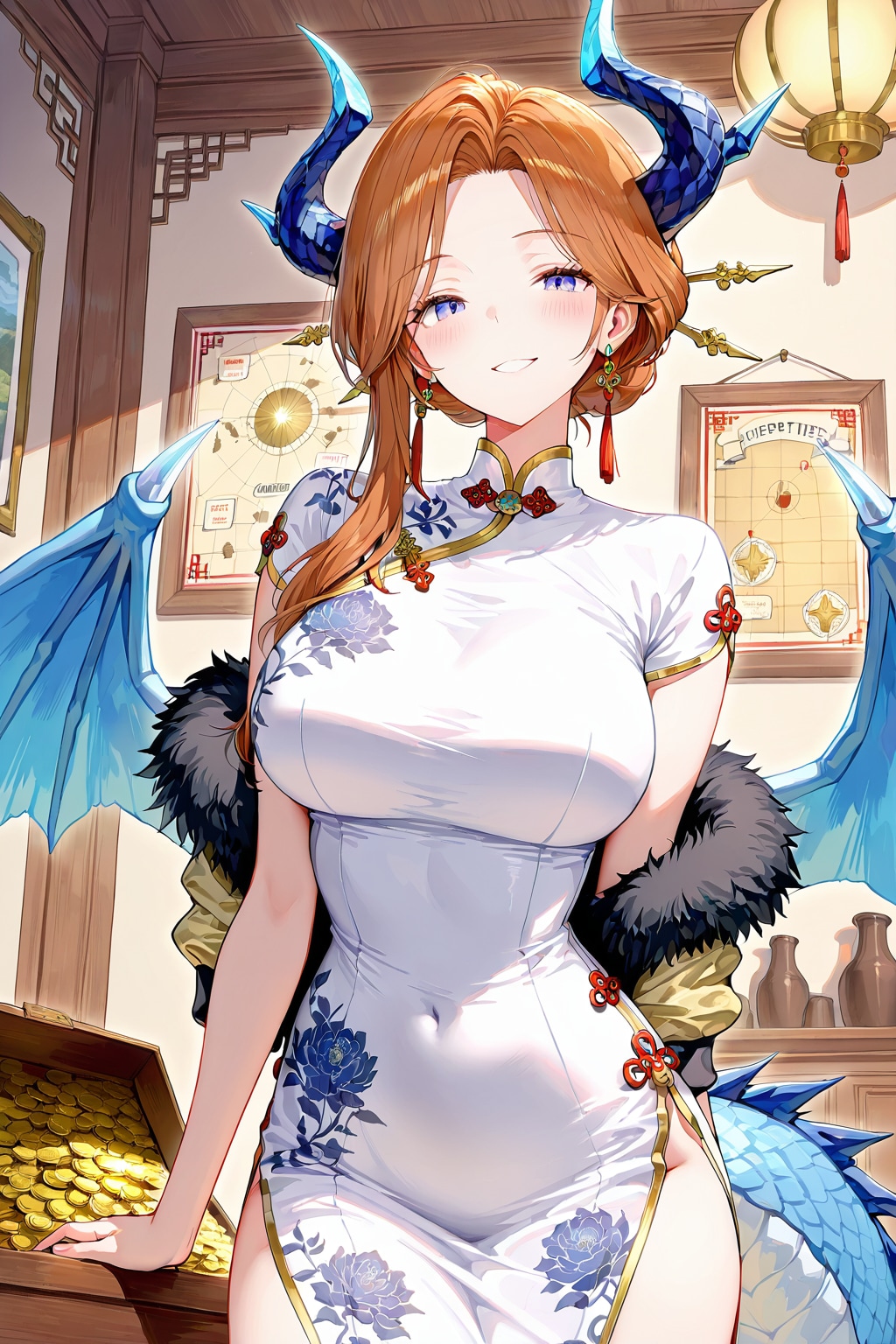 【元人間、今は竜人で二児の母】冒険者ギルドマスター：セーラ・オラクル | の人気AIイラスト・グラビア