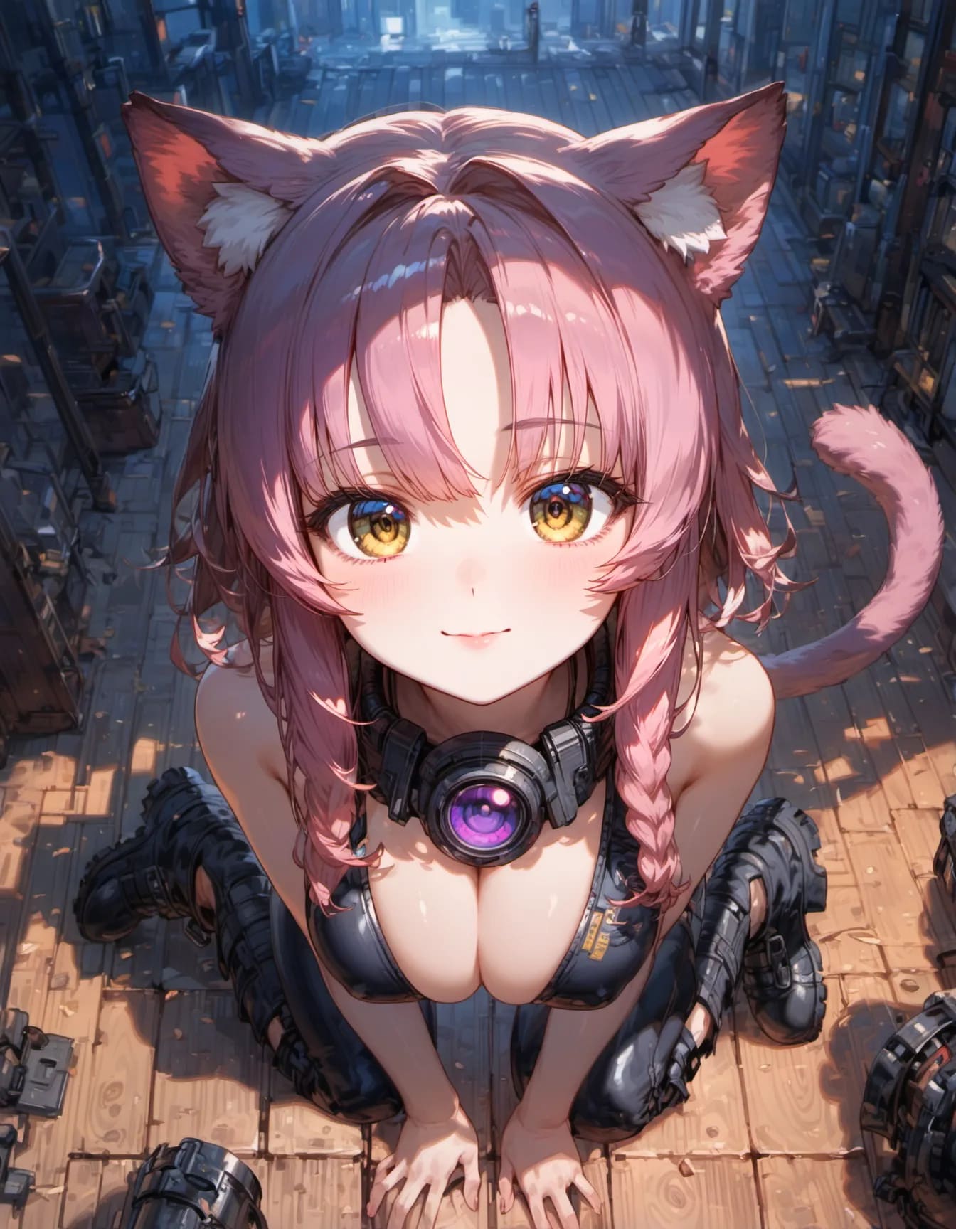 Feline Gaze in the Shadows | の人気AIイラスト・グラビア