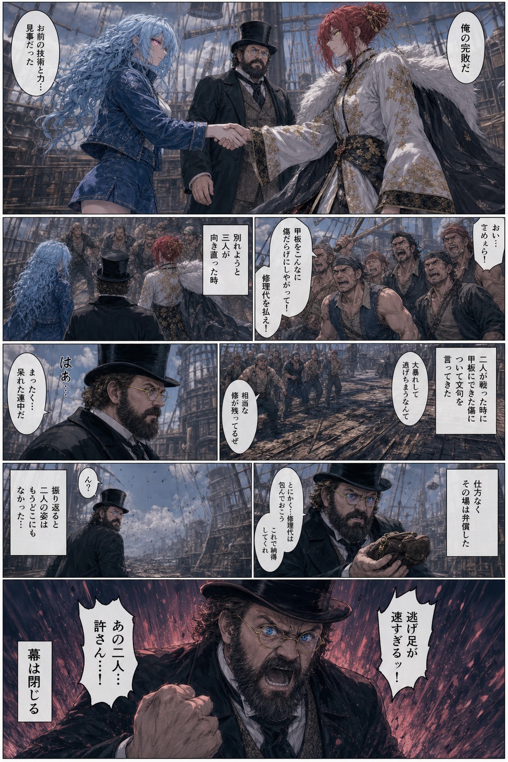 バトル漫画風