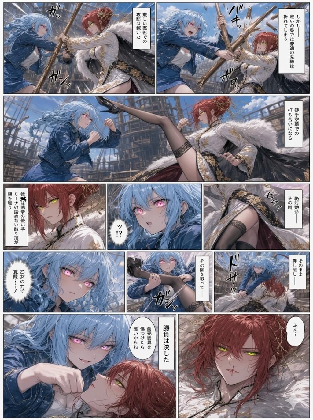 バトル漫画風