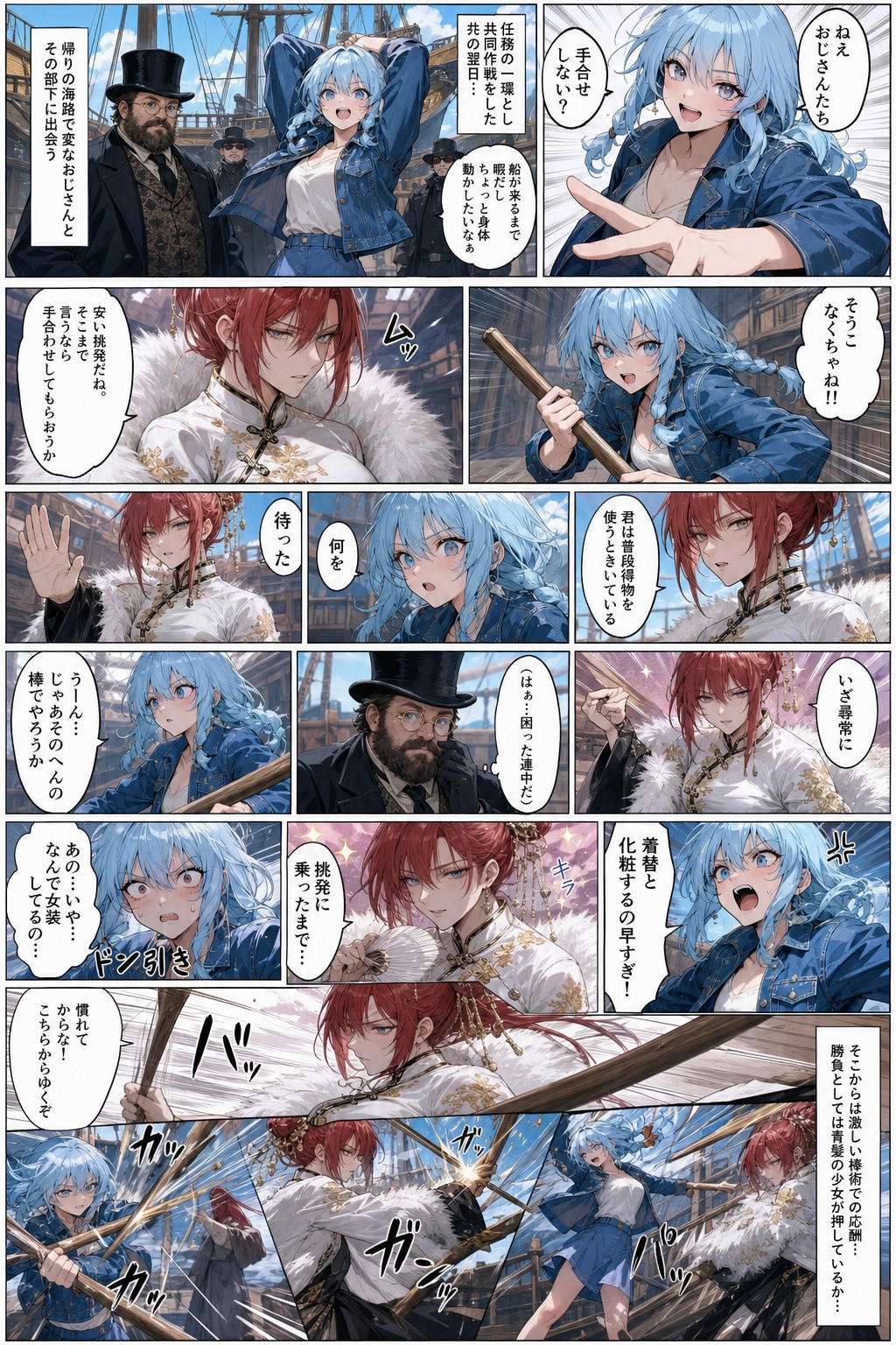 バトル漫画風