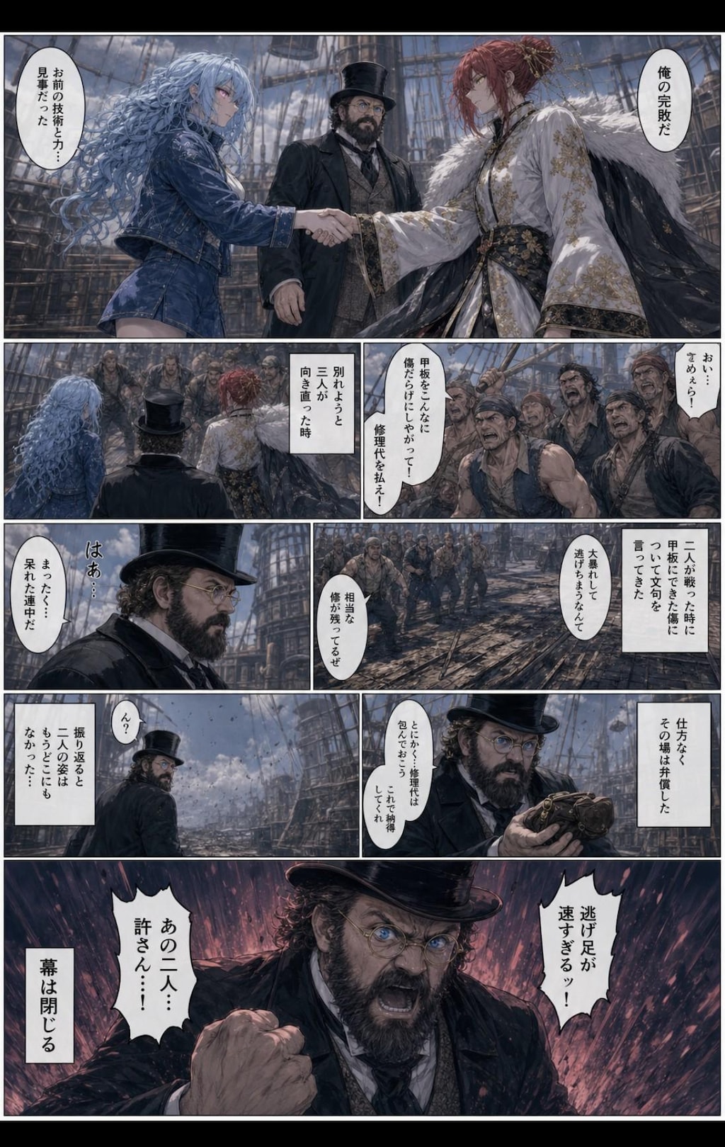 バトル漫画風