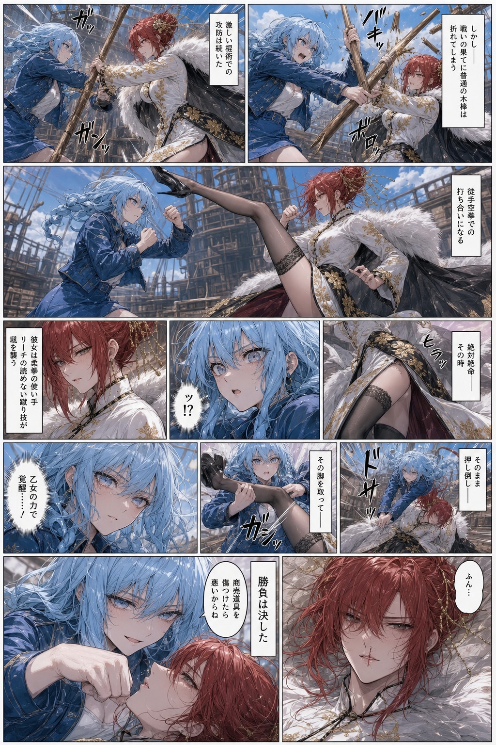 バトル漫画風