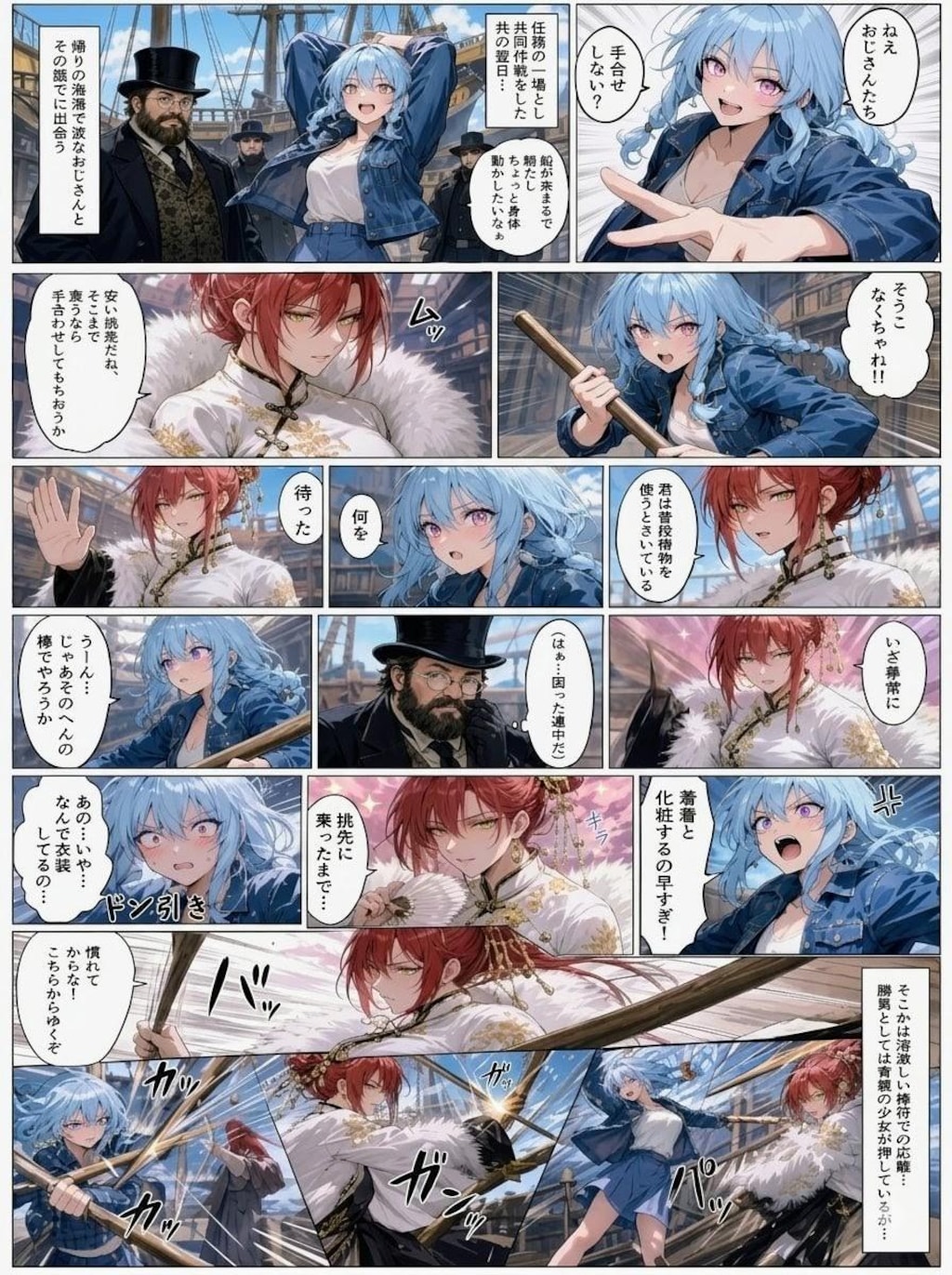 バトル漫画風