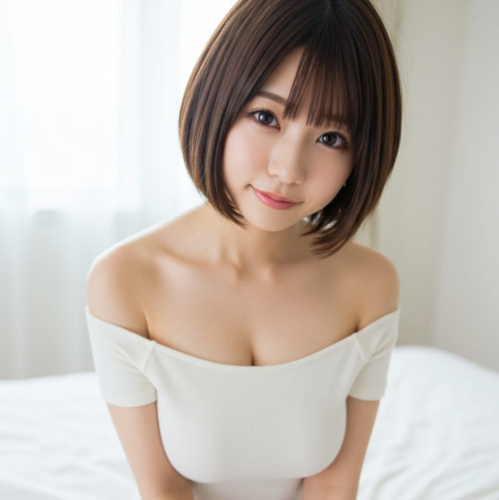 白いチューブトップドレス